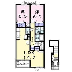 中津駅 徒歩26分 2階の物件間取画像